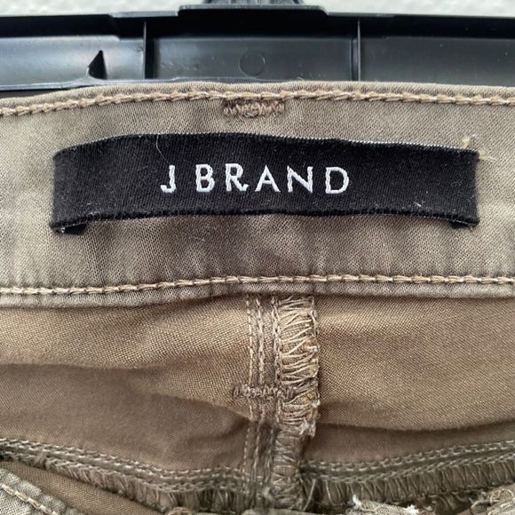 J BRAND Super Skinny 485 Cypress Pants 27 Drab Olive Green Stretch - Picture 2 of 5